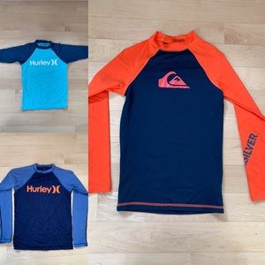 Hurley and Quicksilver Rashguards